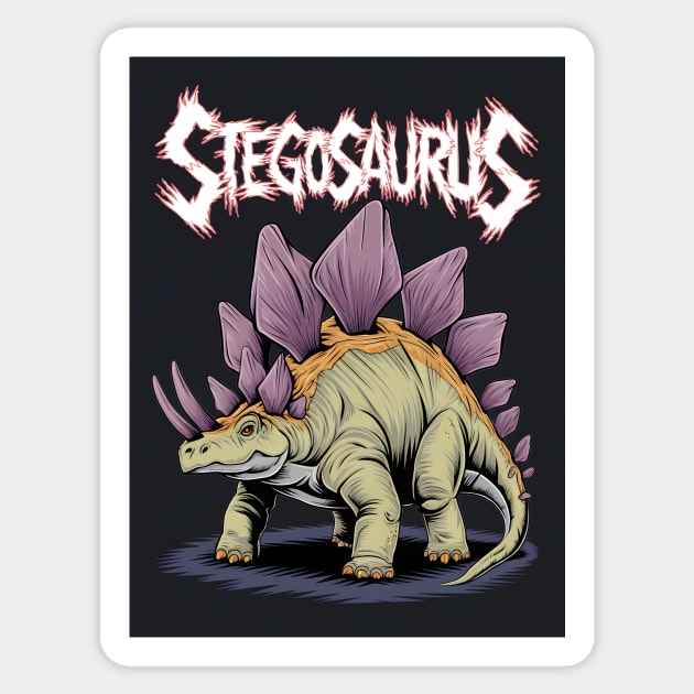 Stegosaurus Sticker by animegirlnft
